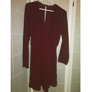 BURGUNDY DRESS